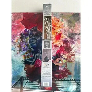 EVERGREEN Silver + Argent Plata LED Décor Branches - Pack of 2